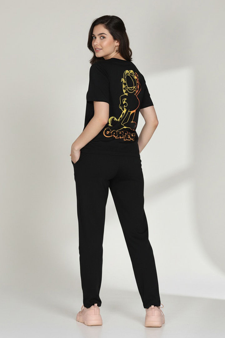 Zivame 2 Mile Fashion Knit Cotton Lifewear Set - Black Beauty — image 2